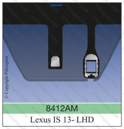 Ветровое стекло на LEXUS IS200/250/300/350 III 4LIM