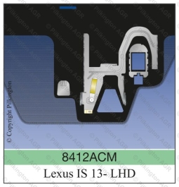 Ветровое стекло на LEXUS IS200/250/300/350 III 4LIM